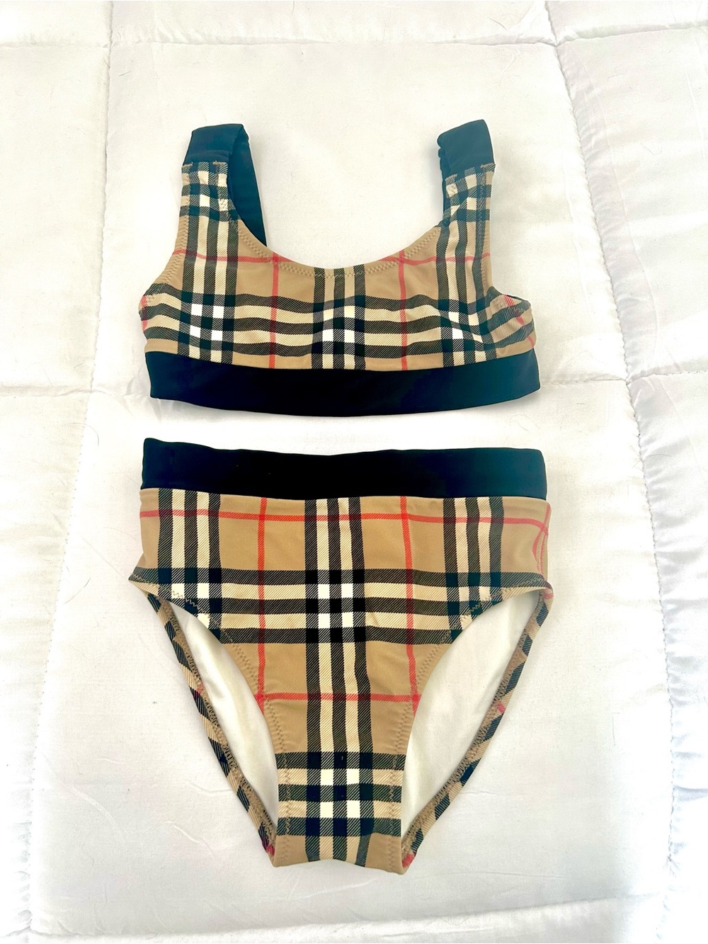 👙Burberry Kids Classic Plaid Bikini Set👙